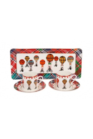 MNZ-Lyhd445 مجموعة عظام شانون من كوبين قهوة مع صناديق KRBY-44718 - Lucky Art