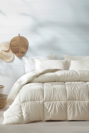 MNZ-Macaron Duvet مزدوج - مجموعة وسادة - كريم - Yataş