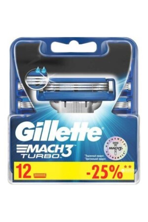 MNZ-Mach 3 Turbo 12 ريشورات بديلة - Gillette