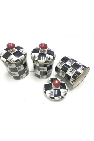 MNZ-Mackenzie 14x12cm كريم أسود الميكانيك 3 قطع شاكر العقاقير إيمي-125 - Zücev