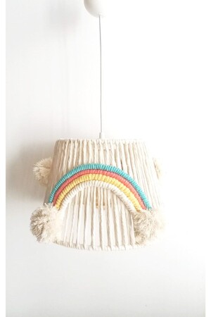 MNZ-Macrame String Wrap Rainbow Applied Handmade Pompom صانع صانع صانع صانع صانع صانع صانع صانع صانع ص - C&A