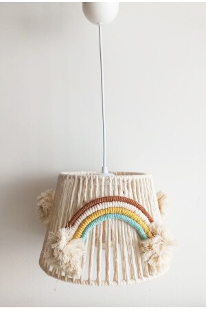 MNZ-Macrame String Wrap Rainbow Applique مصنوعة يدوياً من البومبوم صانع غرفة الأطفال وطفلي (18) 175VZ - C&A