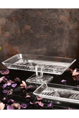 MNZ-Madlen كريستالين لوحة خدمة مع و بدون قدم 2 قطع Fma06015 Fma06006 066oa 067oa 950008-1120103,68693-11201 - Paşabahçe