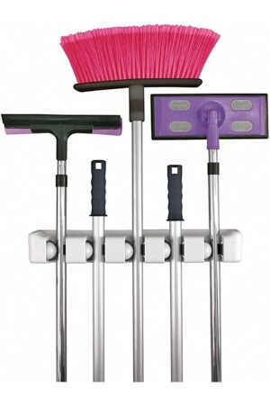 MNZ-Magic Handle Mop Holder Hanger-Multi-purpose Wall Mounted - Lerato