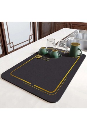 MNZ-Magic Non-Slip Dish Drying Mat Countertop Dish Rack Drying Mat فولديبل بادي 40x50 سم نابي-م - Luti Concept