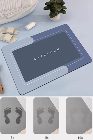 MNZ-Magic Water Absorbent حمام غطاء غير زلقة غطاء القاعدة 3,5 مم 40x60 z22 - birlikvar