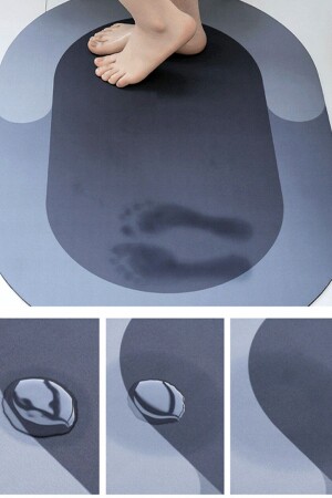 MNZ-Magic Water Absorbent حمام المياه المبتدئة غسيل المياه مع قاعدة غير زوالية 3,5 مم 57x38 TSSSEBPSKYAPUBM - Genel Markalar