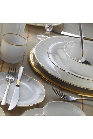 مجموعة من الوجبات الذهبية من طراز MNZ-Magnolia 60 قطعة 58YMT000314 - EVALIZA