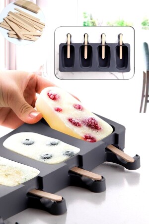 مخالب الآيس كريم MNZ-Magnum - 4 قطع كبيرة الحجم العملية مخالب الآيس كريم الماجنوم السيليكون - Vigentino