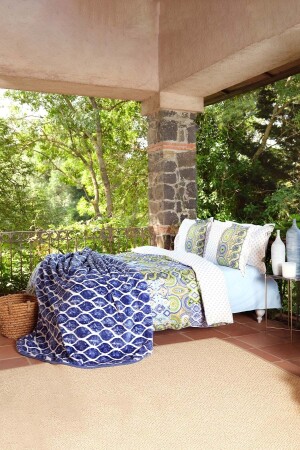 MNZ-Majolica Purple Double Duvet Cover Spanish Blanket Set 200 21.01.0028 - Karaca Home