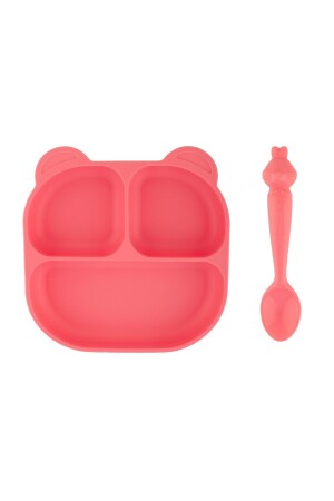 MNZ-Mamma Hamham Set سليكون فراغ لوحة & ملعقة MAMMAHAM - pandish