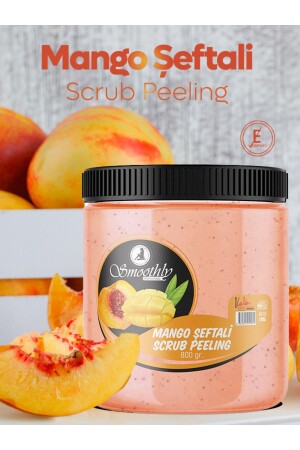 MNZ-Mango & Peach ذوق إحياء & مرتاحة اليد والقدم والجسم الرعاية منشط 800gr MANGOPEELING800GR - Smoothly