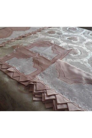 MNZ-Manual Lace Pique Set Lace Sheet Miray pke6843 - bursa çeyiz