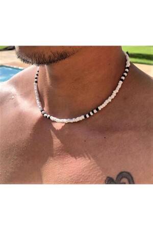 MNZ-Manualmade (من صنع يدوي) حزمة عنق الرجال السوداء البيضاء - Cool&Relax