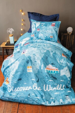 MNZ-Mappie 145 Tc (57 Thread) القطن الرقمي Ranforce الواحد غطاء القشرة مجموعة ISS-MAM-621843 - İssimo Home