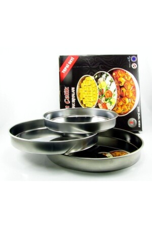 مطبخ MNZ-Maraş 3 حجم كروم فولاذ الخشب صبغات مجموعة mrskr3 - ÜZÜM ÇELİK