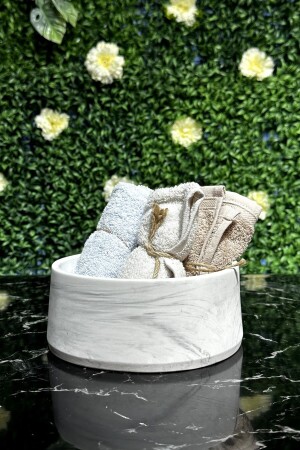 MNZ-Marble نمط التأثير الخرساني حامل الحمام الحمام المرحاض لوازم الحمام مجموعة BM-199 - betonmall