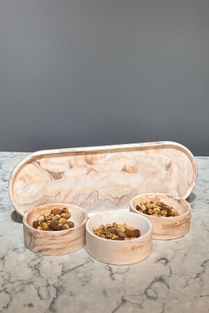 (MNZ-Marble Series) كأس خفيفة ثلاثية (BM-063) - betonmall