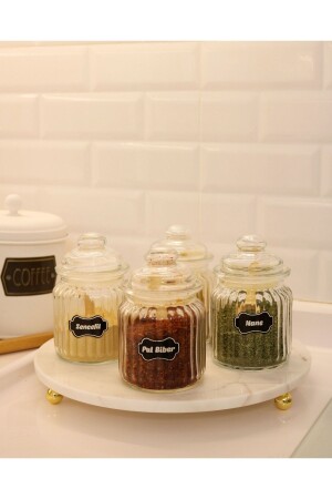 MNZ-Marble Spice Coaster مرمر عرض موقف حول 28 سم GMB16 - Gemboss