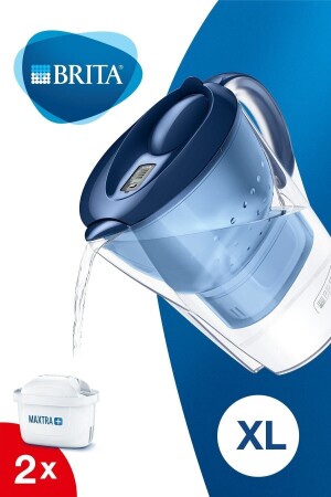 جنجر تنقية المياه من طراز MNZ-Marella Xl مع 2 مرشحات - الأزرق 500-099-220-0040 - Brita