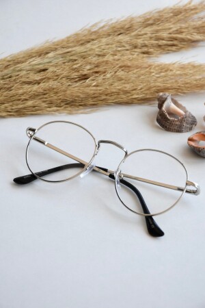 MNZ-Maria Unisex Oval Round Silver Blue Light Protective Blue Block الموسم الجديد العصري العينات الرائعة العمر الراعي - LOOKUP NEW