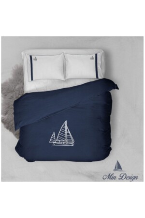 MNZ-Marine Duvet Cover Set القطن العضوي ساتين واحد Iwppcıoeğ729uwppxuw7838926 - mindesign34