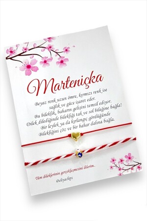 MNZ-Marteniçka قلب زرقاء صفراء تفصيلية سوار هدية - Eliya Clips