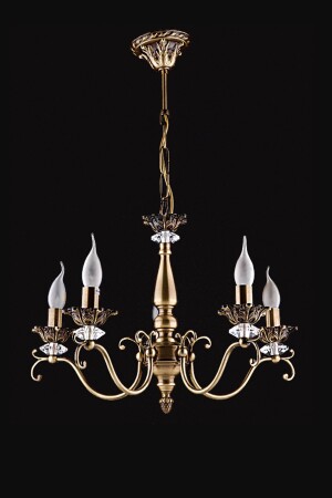 MNZ-Martina 5 Arm كريستال الحجر القديمة الشنابل BS. 7214-52-05 - Avize çarşısı