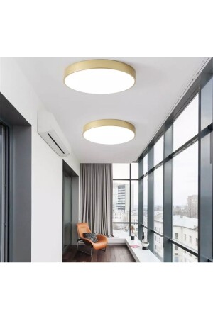 MNZ-Matte الذهب الأصفر أدى لوحة شمعة صفر إلى السقف 6500k ثلج أبيض الضوء fico0773 - Fico Home