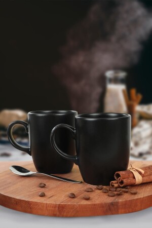 MNZ-Matte Black Cloud Mug 9 سم 6 قطع ST101006F956A0000000ACD100 - Keramika