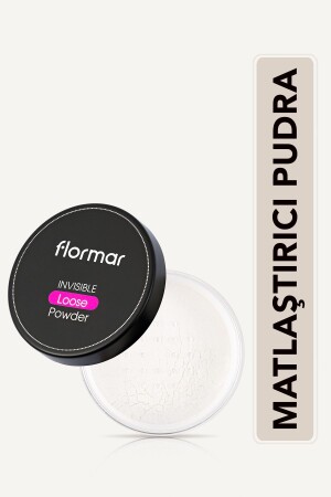 مادة MNZ-Matte Finish Powder استقرار مسحوق شفاف - مسحوق خالي غير مرئي - 001 - 8690604271467 0111083 - Flormar