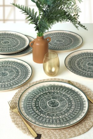 MNZ-Maya الشمالية لوحة الخدمة 28 سم 6 قطع 20788 - Keramika