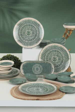 مجموعة من طعام الإفطار من طراز MNZ-Maya 28 قطعة لـ 6 أشخاص 20788-20790 - Keramika