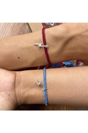 MNZ-Mcqueen & Sally Red Blue Lightning Bracelet مزدوج - Köstebek