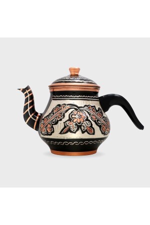 MNZ-Medium Copper Teapot أسود - OBD-BLACK - Sözenler