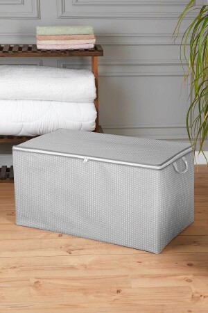 MNZ-Mega Size Gray Spotted Quilt Scrap - 100x50x50 سم - Serstil