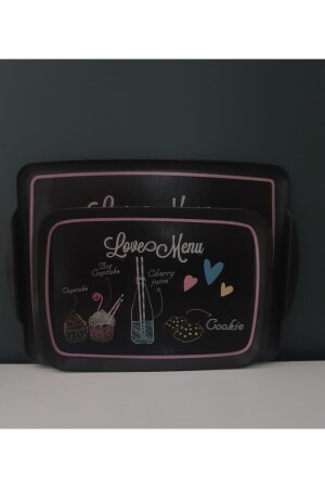 قائمة الحب من MNZ-Melamine نمط 2 قطعة مستطيل لا تنزلق لا يزال 34-41 سم نورا 2019LVMSET2 - Tantitoni