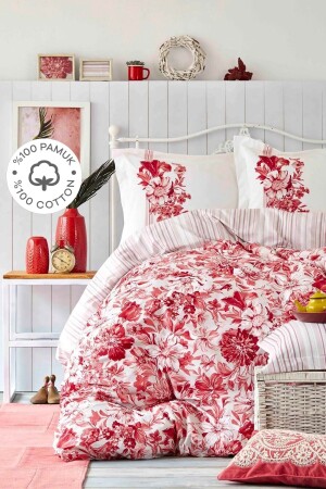 MNZ-Melenie 100% القطن واحد غطاء غطاء القماش مجموعة 200. 21. 01. 0102 - Karaca Home