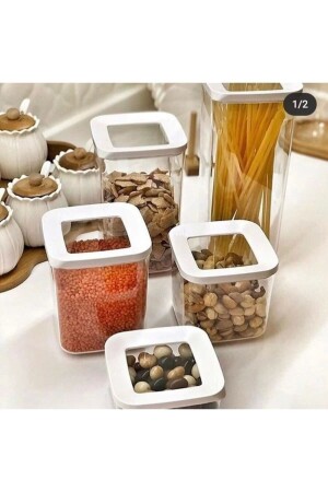MNZ-Mell Home 5 قطع مخزن مربع حاوية 123شفافية - Vip Ahmet