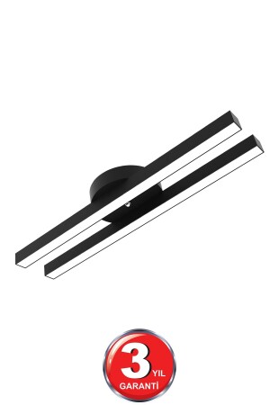 MNZ-Mellizo (قضية سوداء، ضوء أبيض) LED Plafonier الحديثة أدعى الشنادل، غرفة المعيشة، المطبخ، غرفة المعيشة Mellizo-Black - Hegza Lighting