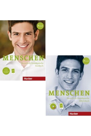 MNZ-Menschen Kursbuch + Arbeitsbuch Mit على الانترنت أر + صوت CD A1 2 : BHR-0000253 - Hueber Yayınları