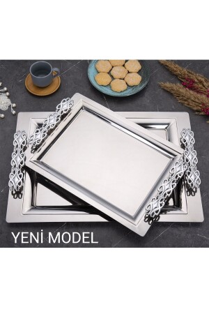 MNZ-Mercan Perla 2 قطع خدمة العذراء وعلبة الشاي MRC02 - ÖZBURAK