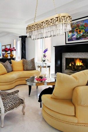 MNZ-Merlin Row تمزق حجر الكريستال تصميم عصري طاولة الطعام أعلى غرفة المعيشة الكريستال شمعة 3623-11-FR - Apliqa