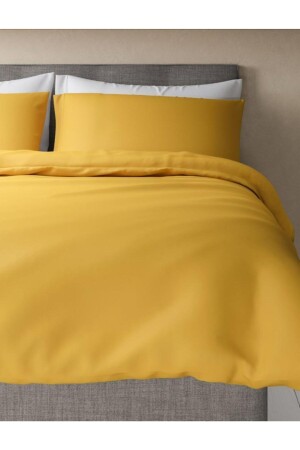 MNZ-Mer-tim مضاعفة 200x220 غطاء غطاء غطاء غطاء غطاء - صفراء MERTM000676 - mer-tim ezberbozan ev tekstili