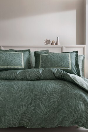 MNZ-Mervin Battal Boy 100% قطن ساتن غطاء غطاء مجموعة - Adaçayı - Yataş