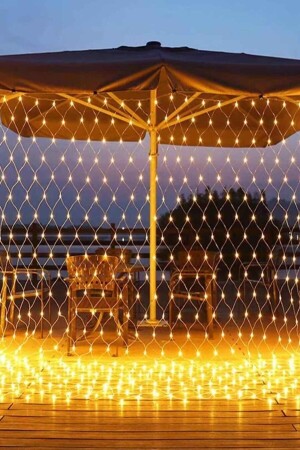 الستائر المضيئة من الـ MNZ-Mesh Net Curtain Led Light White 2x2 2x2ağled - Winesso