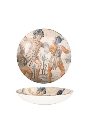 MNZ-Mesopotamia Cavalry Bloom 2 قطع لوحة عميقة 23 سم (s-mt-mzpgblm23ck) TYC00684631405 - Bonna