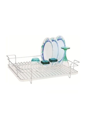 سلة الأطباق من طراز MNZ-Metal Single Tier Plate Rack - Ece