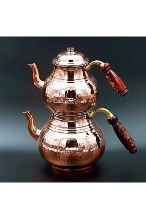 MNZ-Metallic Family Size Teapot 25112020002 - BAKIR