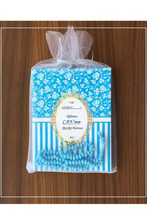 مجموعة MNZ-Mevlüt مع حقيبة طول، علامة اسم، كتاب ياسين، الدور الدموي، 25 قطعة - Sera Hediyelik